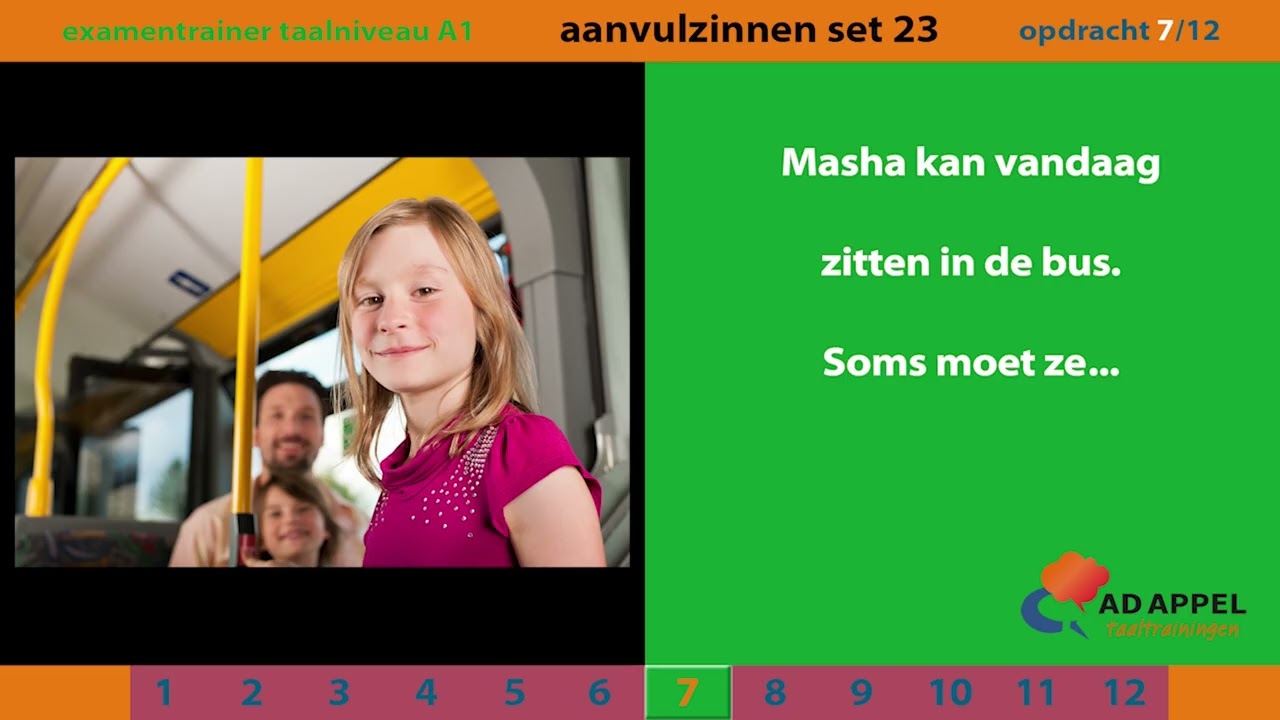 Inburgering A1 - examentrainer - Spreken - AANVULZINNEN Set 23