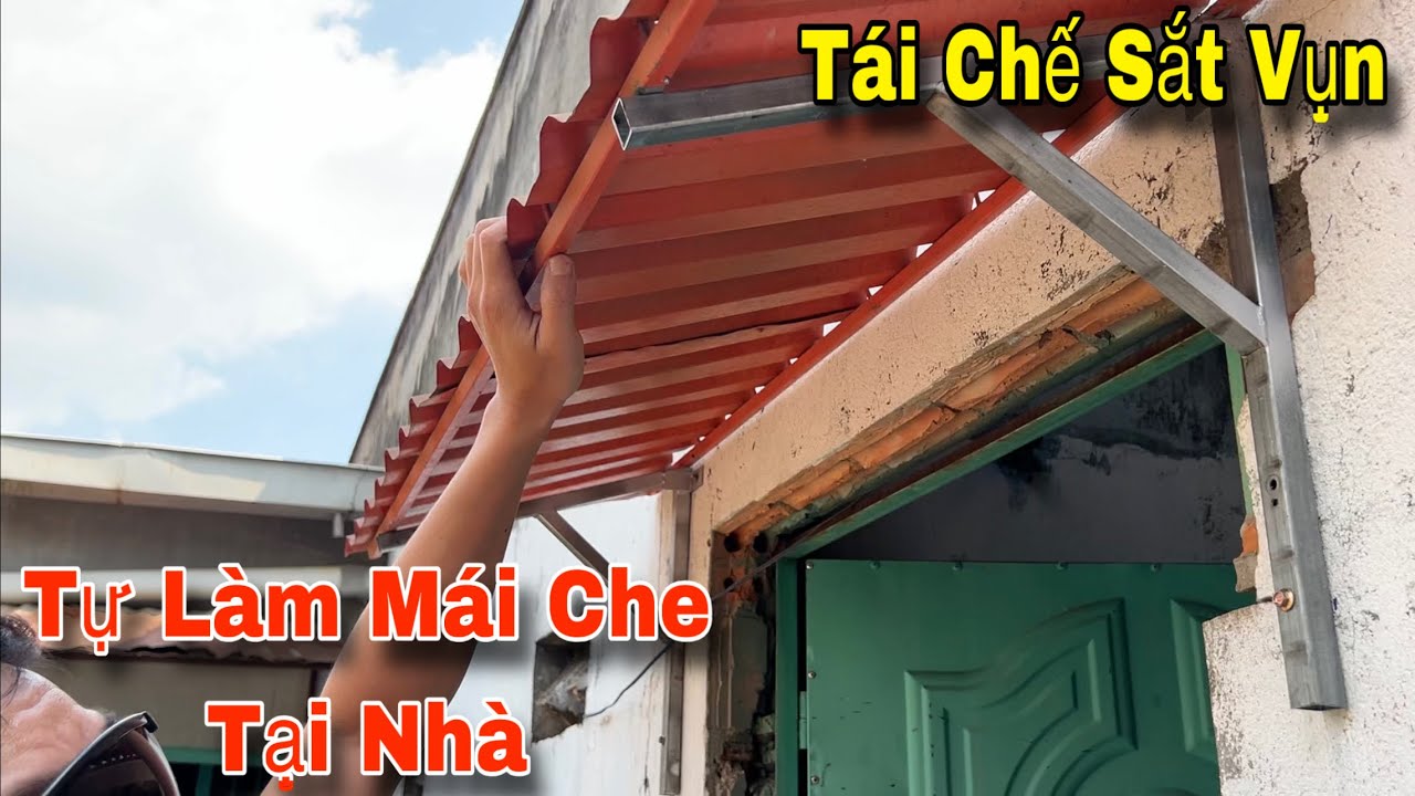 Cách làm mái che mài vòm đơn giản tại nhà với sắt vụn tái chế | linhck