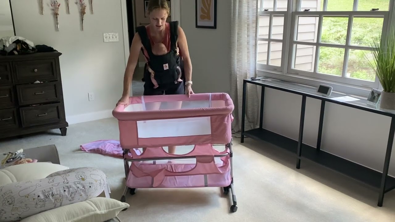Review of Baby Bassinet, Bedside Sleeper,Foldable Baby Bed to Bed, Adjustable Portable Bed