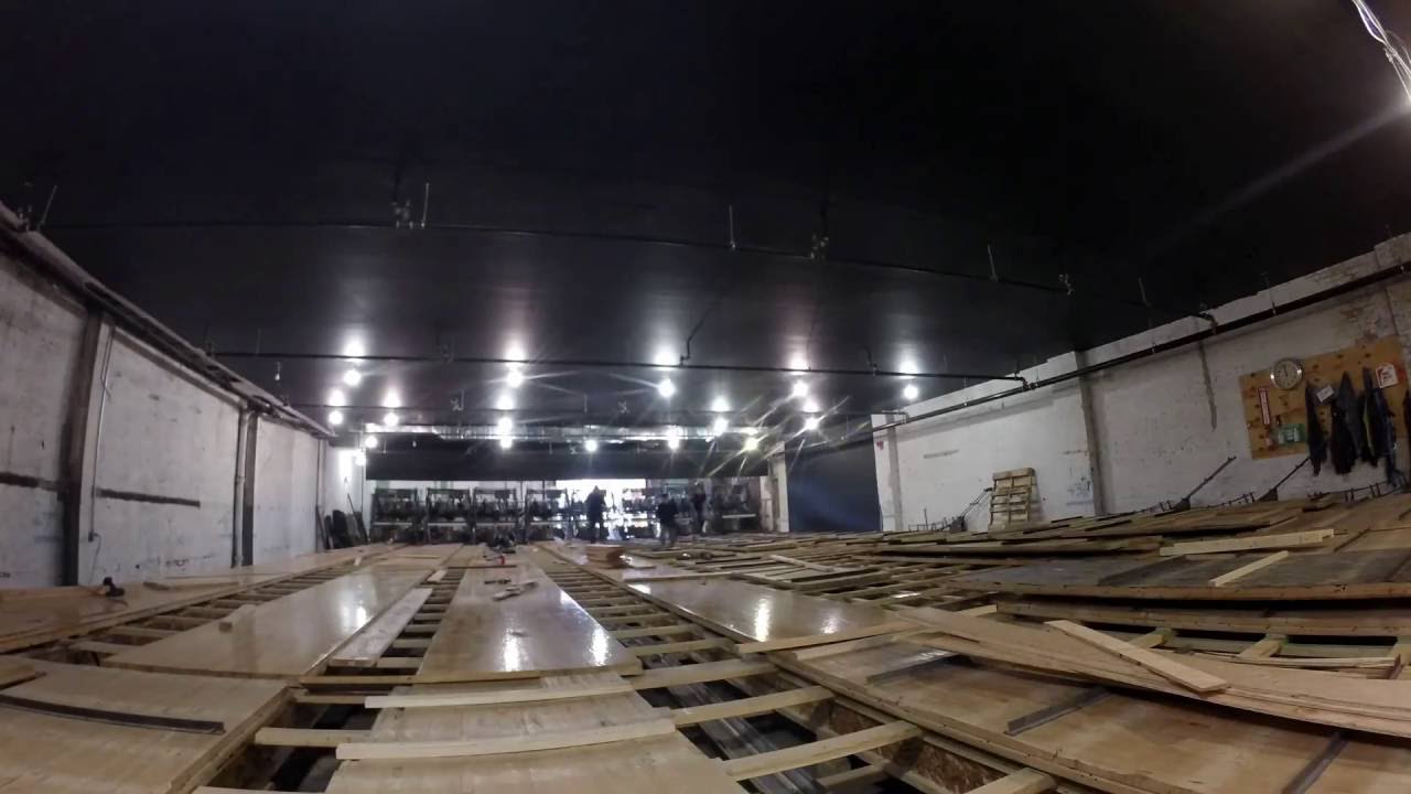 Wood Bowling Lane Install
