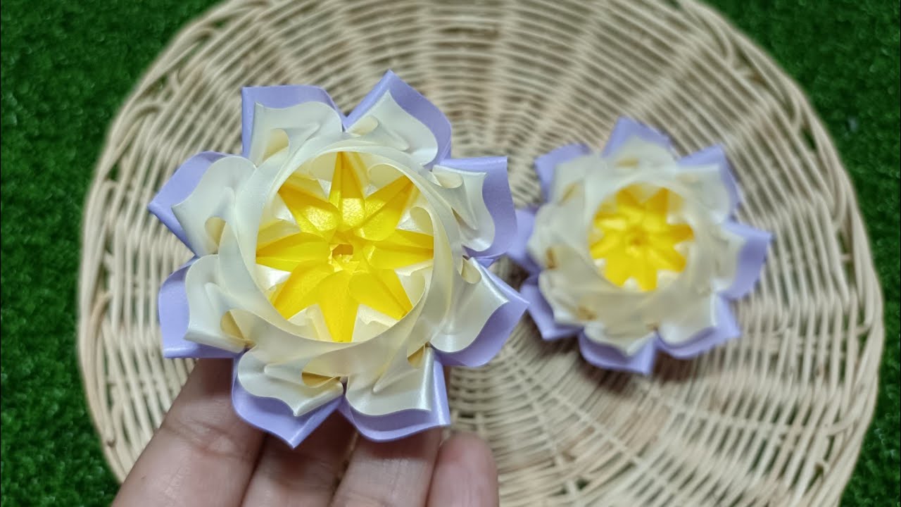 สอนพับเหรียญโปรยทานดอกบัวแบบใหม่