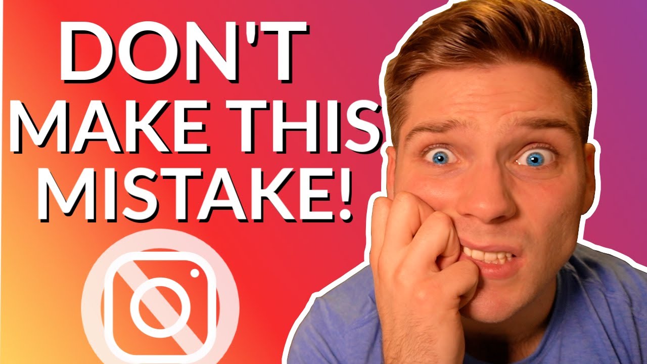 I Ruined My Instagram Account (DON'T DO THIS)