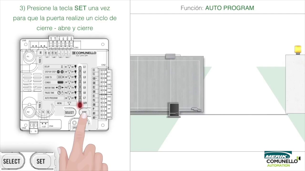 M400C corredizo programación automática de recorridos
