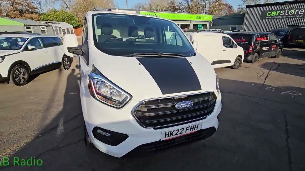 HK22FHH Ford Transit Custom 2.0 Ecoblue 5d 128 bhp Euro 6 Diesel in White on 73,000 Miles