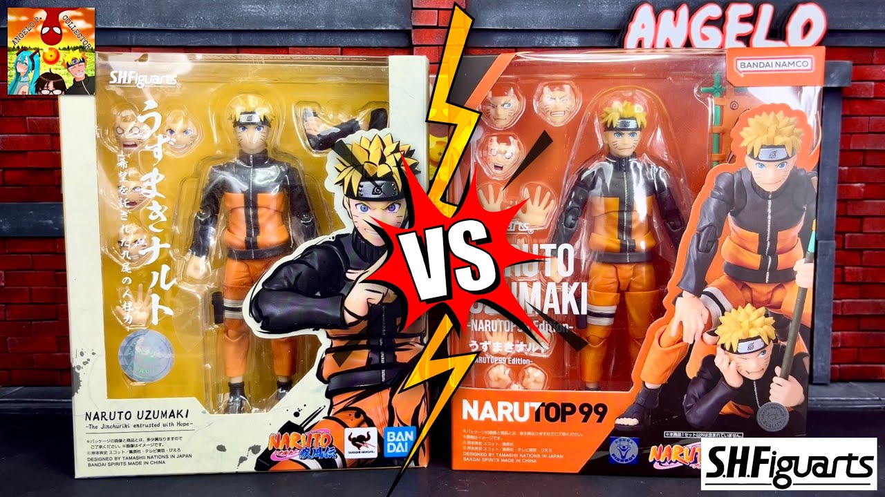 NARUTO UZUMAKI: Regular 🆚 Narutop99 🍥 | RESEÑA COMPARATIVA S.H. FIGUARTS en Español 