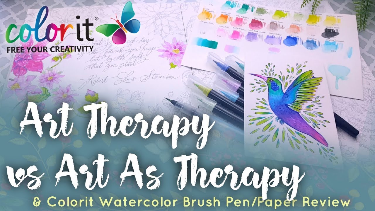 Is Coloring Art Therapy? // Colorit Refillable Watercolor Brush Review