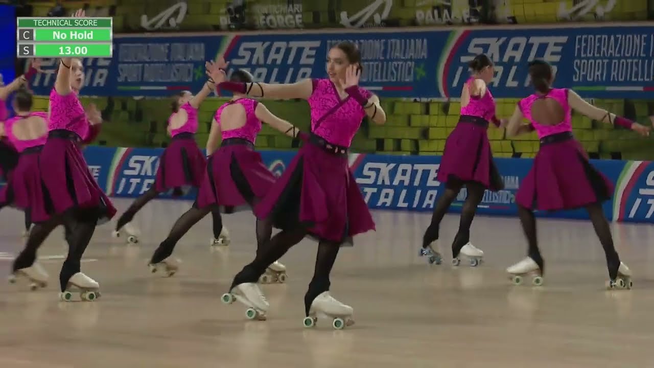 Precision Dream Junior - Kung Fu Tribute - Italiani Pattinaggio Sincronizzato Montichiari 2025