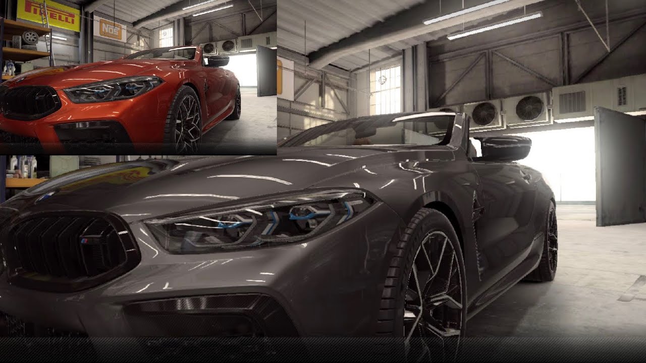 【CSR2】2019 M8 Competition Convertible (purple/gold), shift & tune for 7.96x (8.01x)