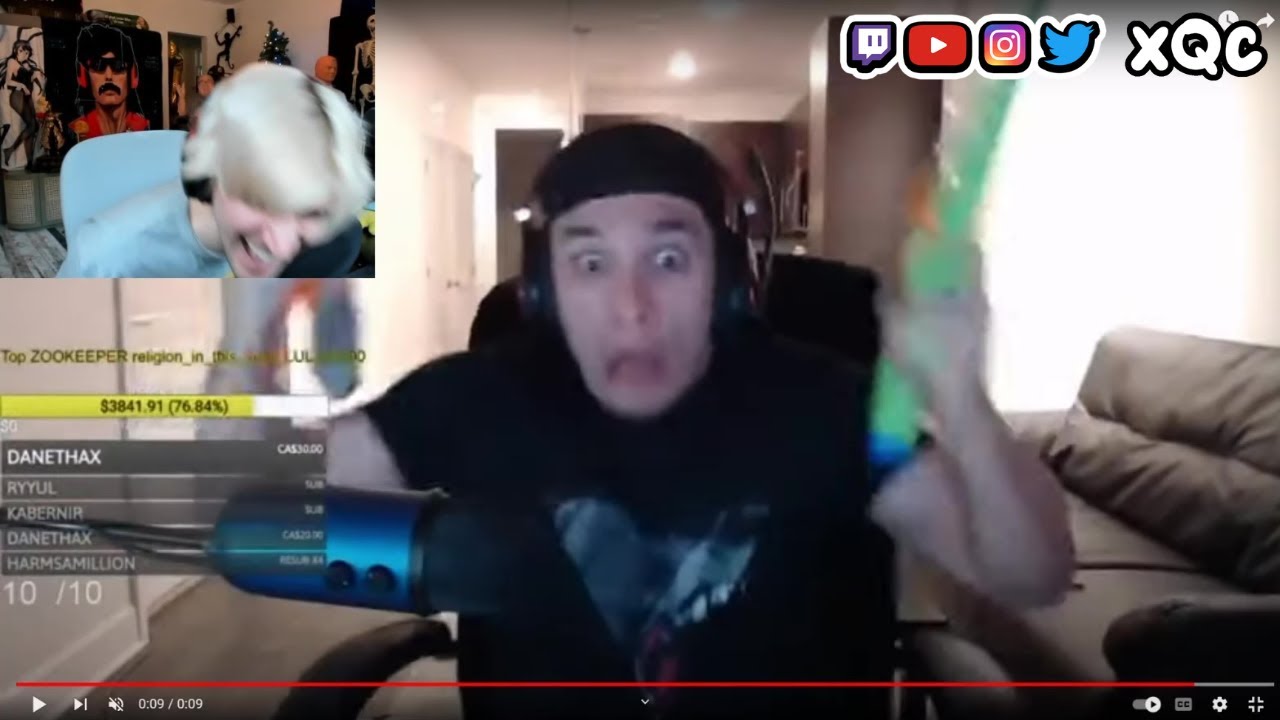xQc реагирует на Trainwrecks, произнося слово на букву &laquo;н&raquo;