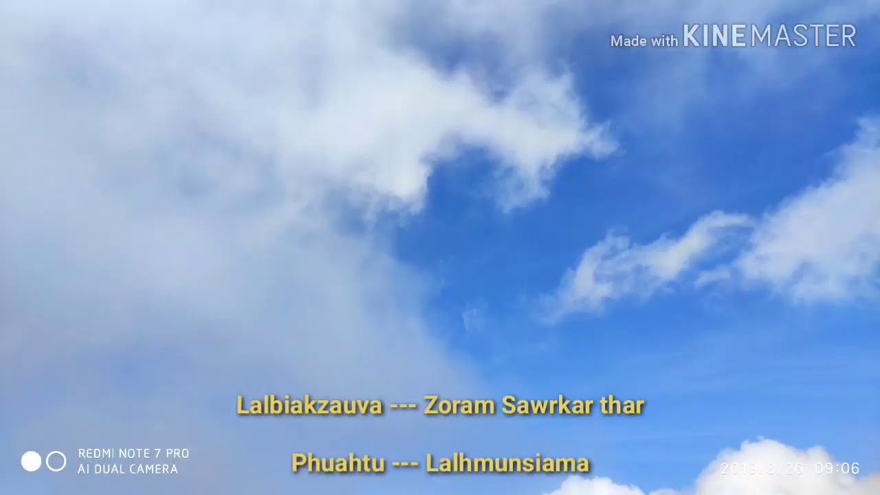 Lalbiakzauva -- Zoram sawrkar thar