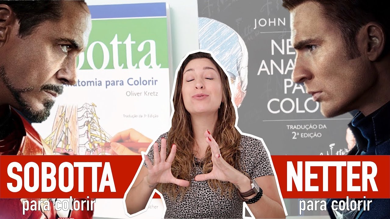 Sobotta ou Netter para colorir? BATALHA DE LIVROS!