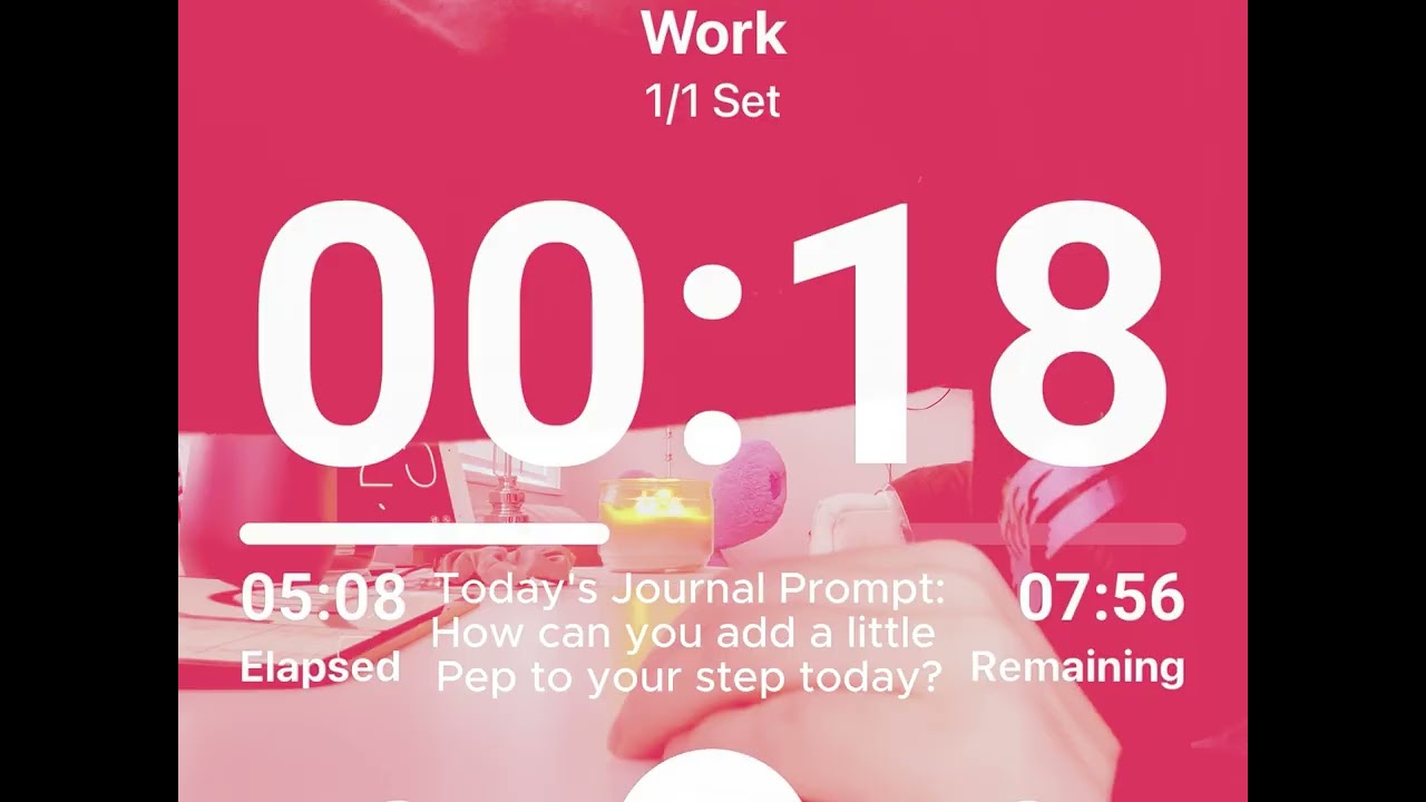 Micro Pomodoro sessions for intense ADHD training, with built-in journal prompts -Day 98