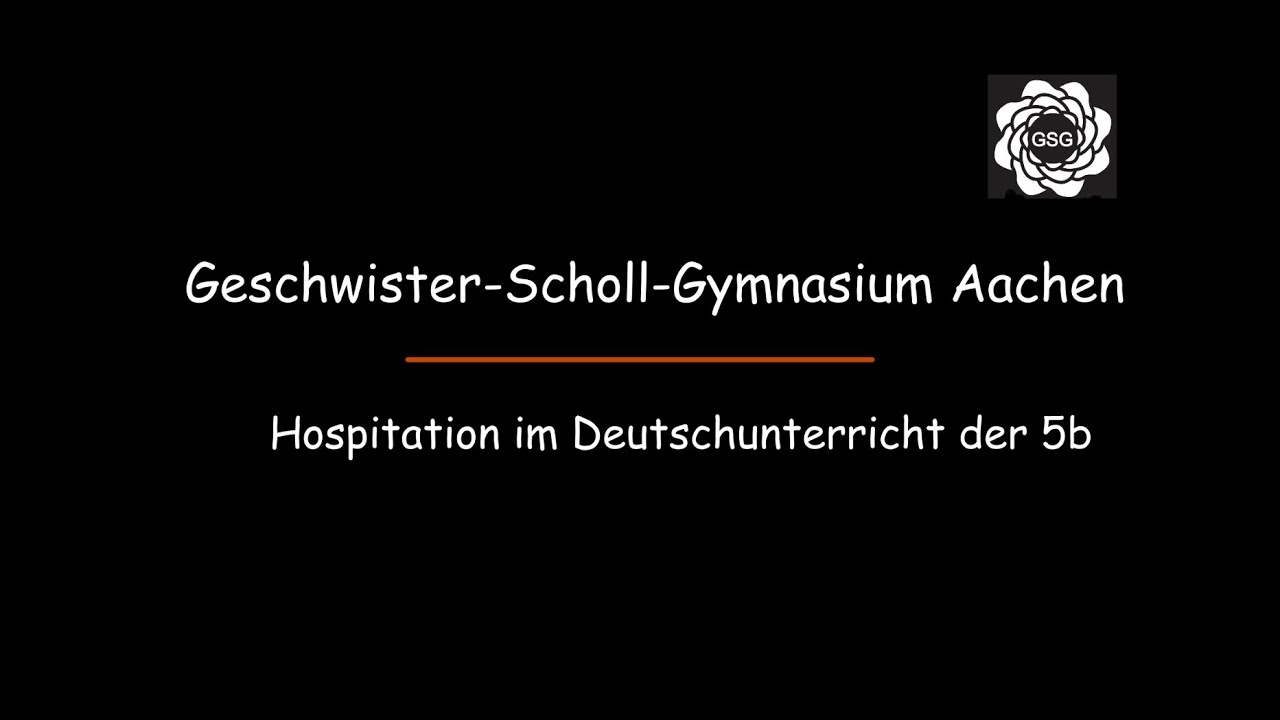 GSG  Hospitation Deutsch - Tag der Offenen Tür 2020/21
