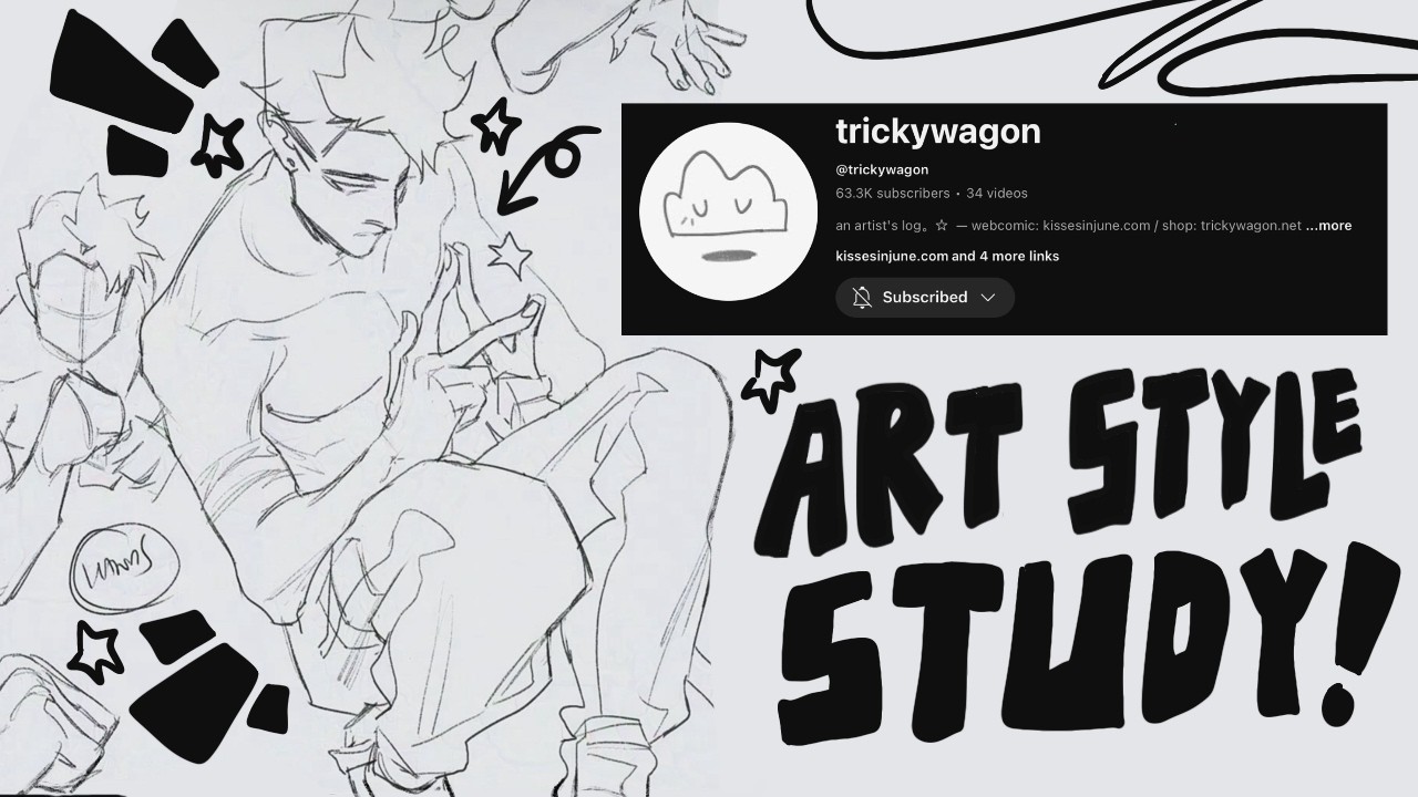 How to Draw Like @trickywagon | Art Style Study/Tutorial