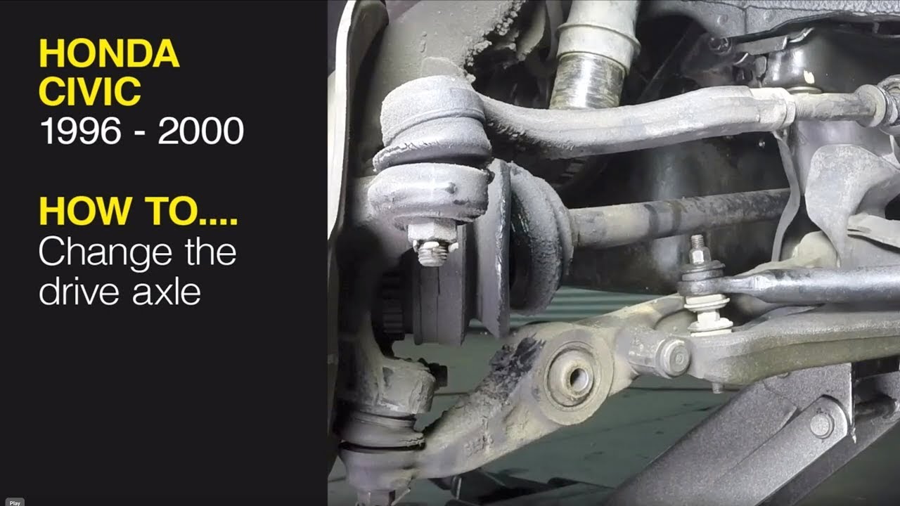How to replace the drive axle on a Honda Civic (96-00), CR-V (97-01), Acura Integra (94-00)