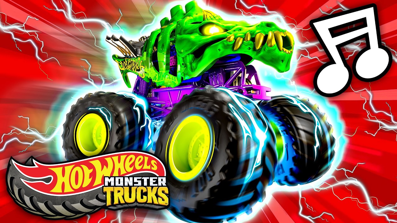 Skelesaurus Brings the Fossil Fury!!! | Hot Wheels Monster Trucks
