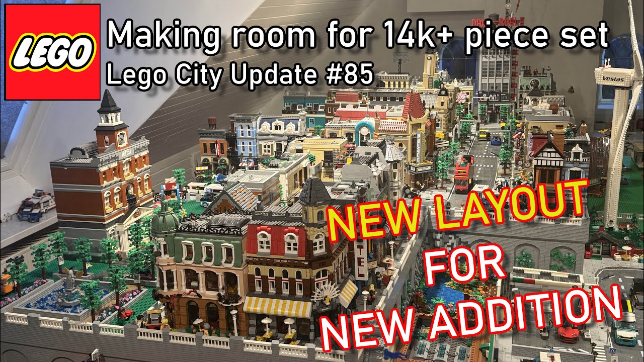 Making room for a 14k+ piece Rebrickable set - Lego City Update #85