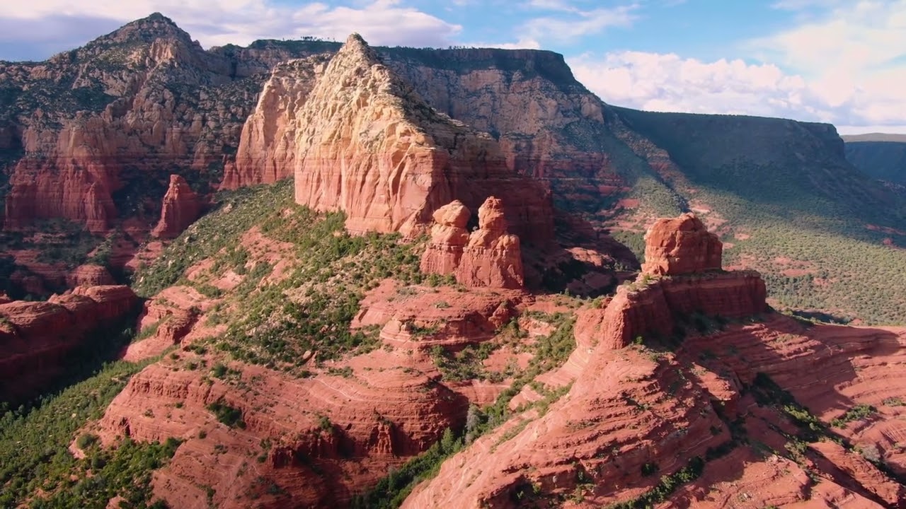 Sedona, AZ Drone 4K Sunset in August, 2022