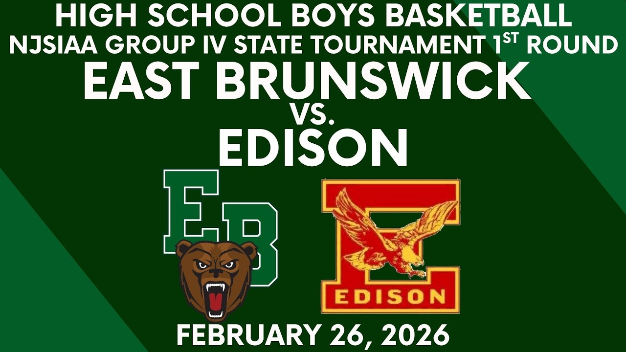 EBHS Boys Basketball vs. Edison Group IV State Tournament 2/26/2026