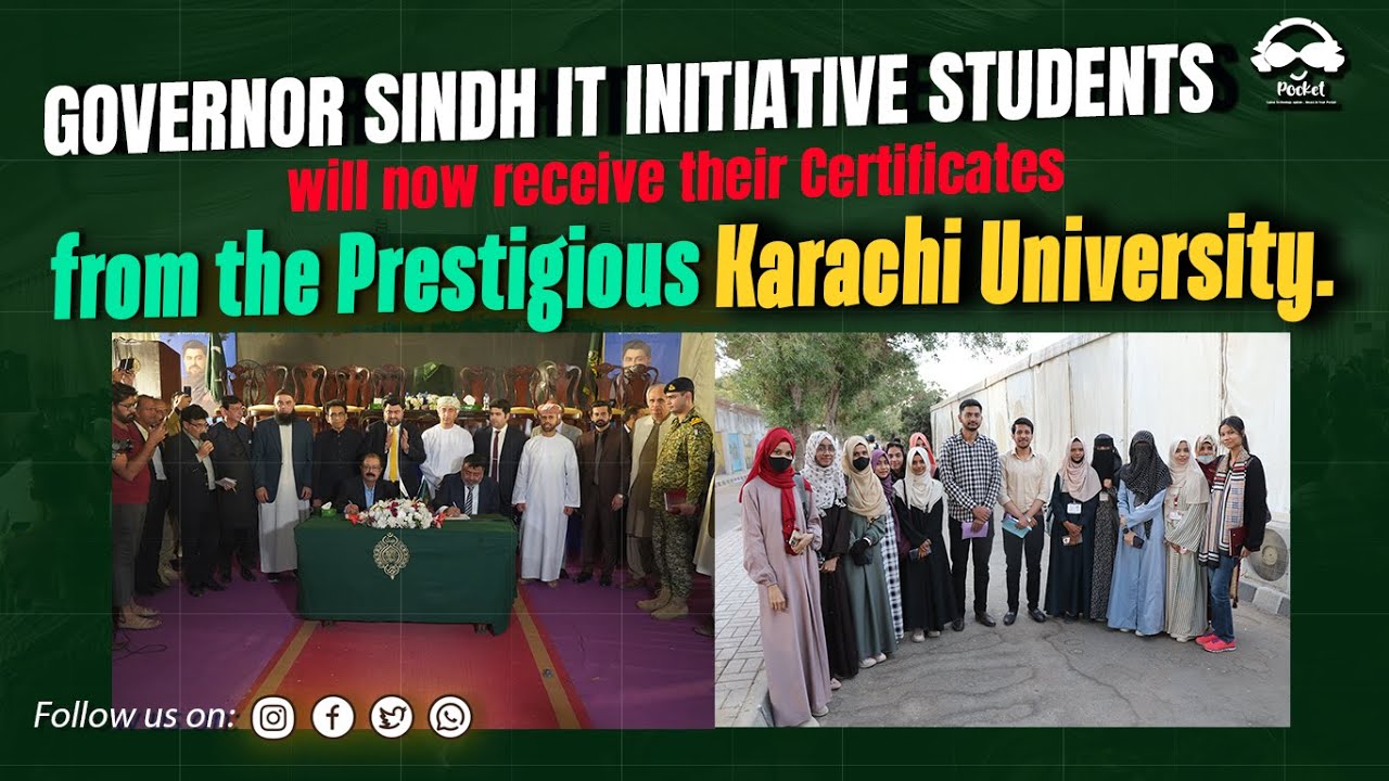 Governor Sindh IT Initiative Students will now receive their Certificates