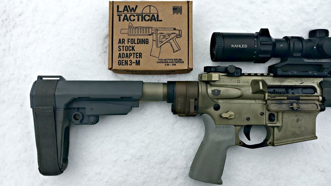 Установка: Адаптер для складного приклада Law Tactical Gen-3