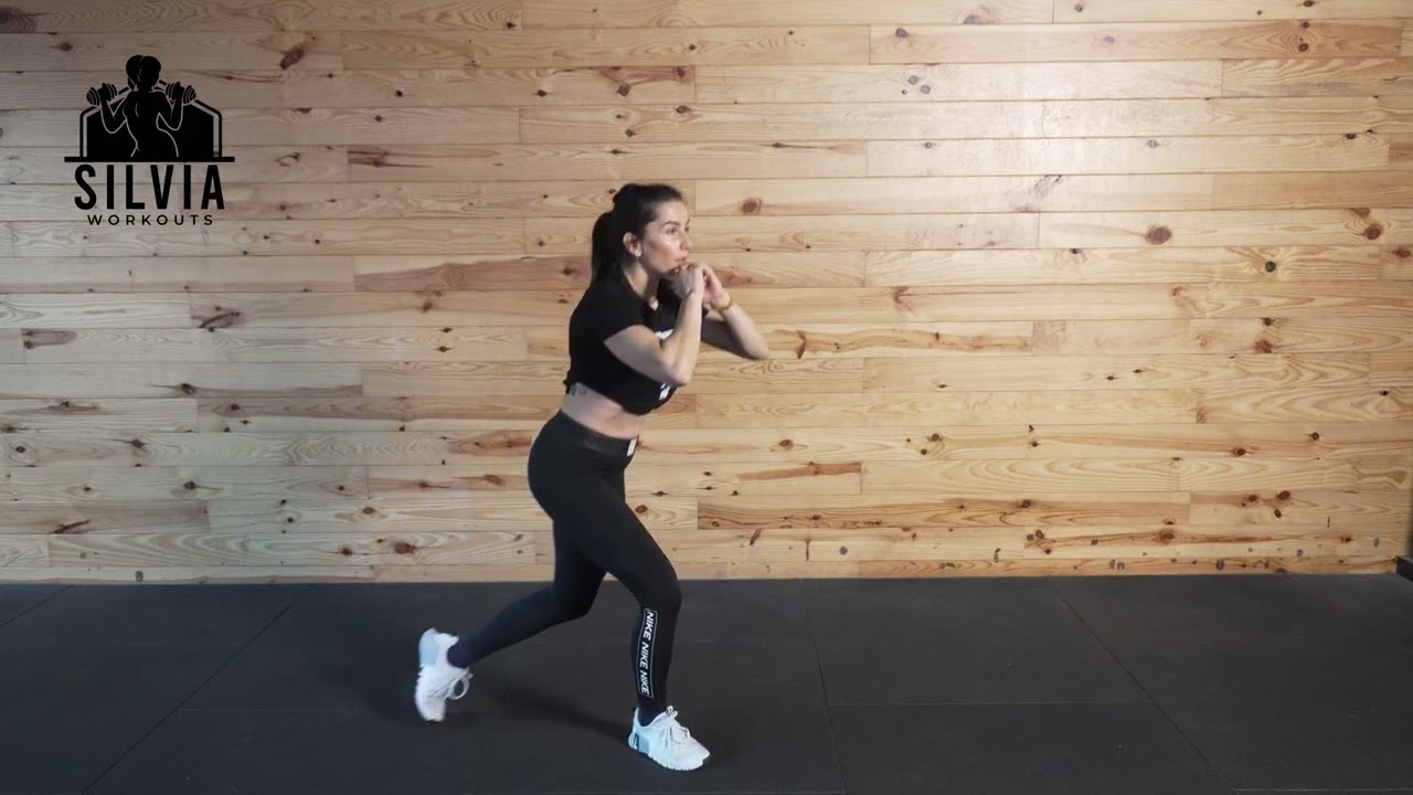 Curtsy Lunge | Кръстосан напад назад | Правилна техника | Home Workout