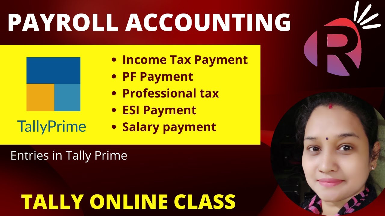 Income tax Payment|PF Payment|Salary payment entries under Payroll in Tally Prime|Tally online Class