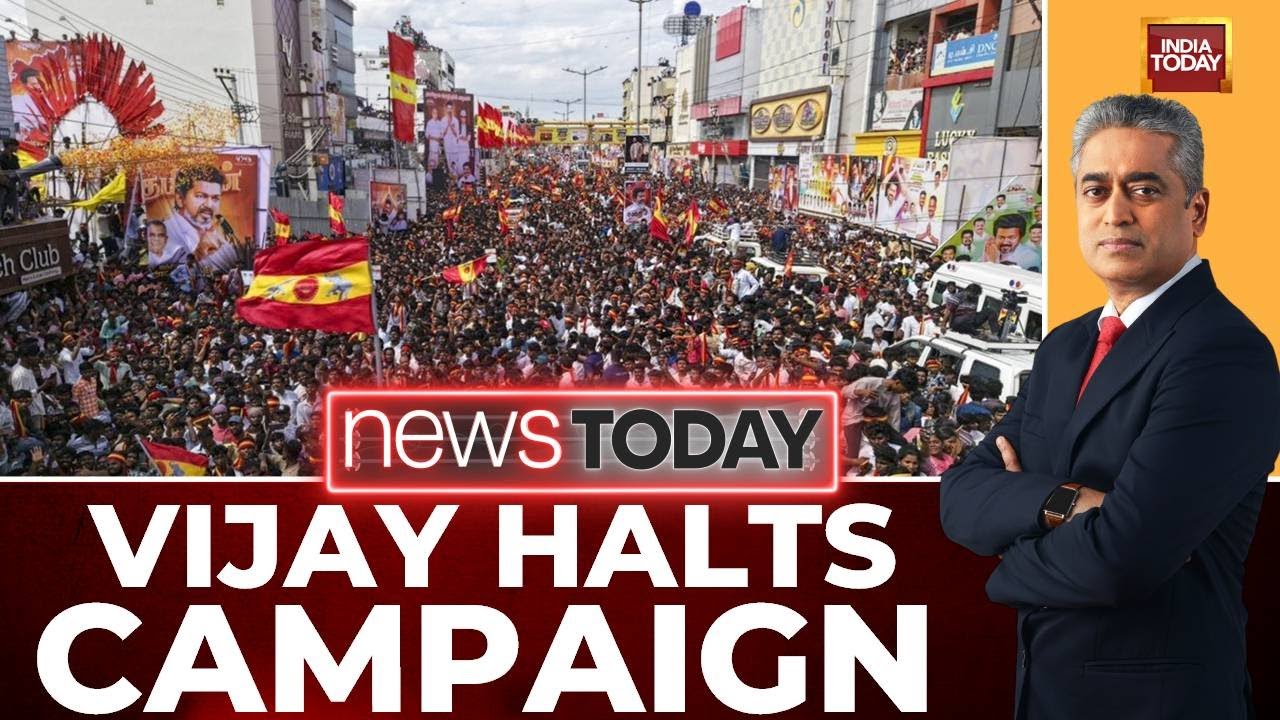 TVK Chief Vijay Halts Campaign For 2 Weeks; Cries Conspiracy Over Karur Stampede