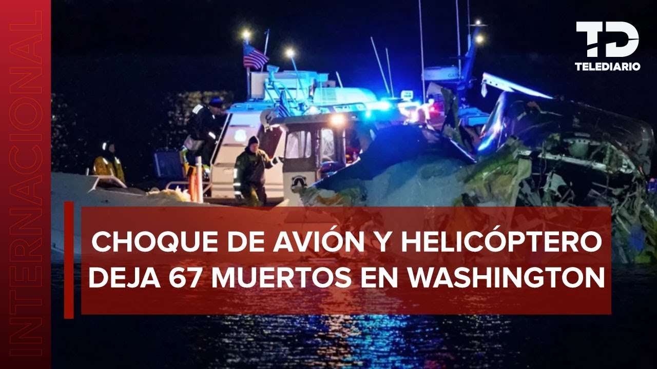 Así fue el choque de avión de American Airlines contra un helicóptero en Washington