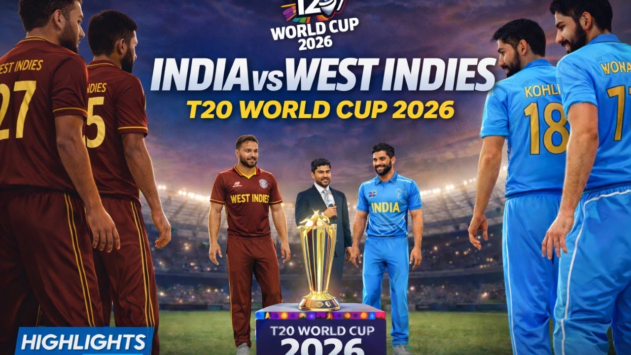 INDIA 🇮🇳 vs WEST INDIES 🇯🇲 | Full Match Highlights | Men's T20 World Cup 2026 | Real Cricket 🏏