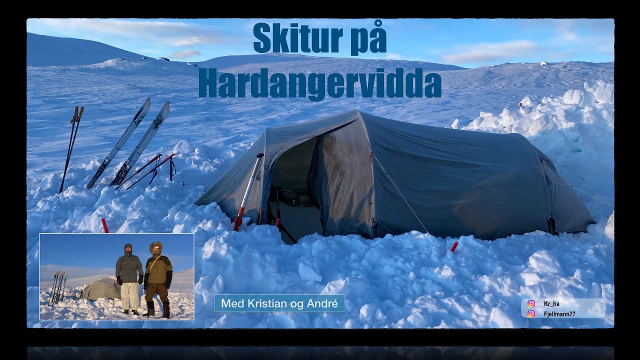 Skitur på Hardangervidda, fra Krossobanen og innover mot Kalhovd.