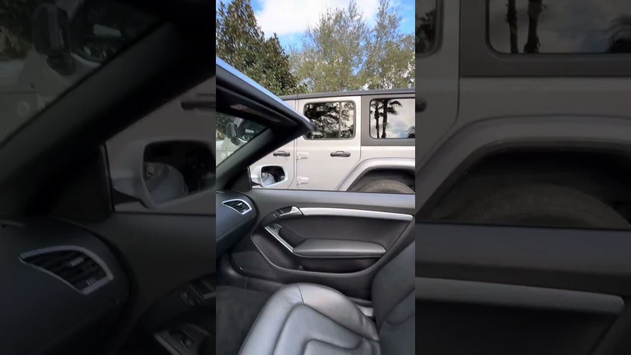 Lowering the Soft Top in a 2012 Audi A5 Cabriolet