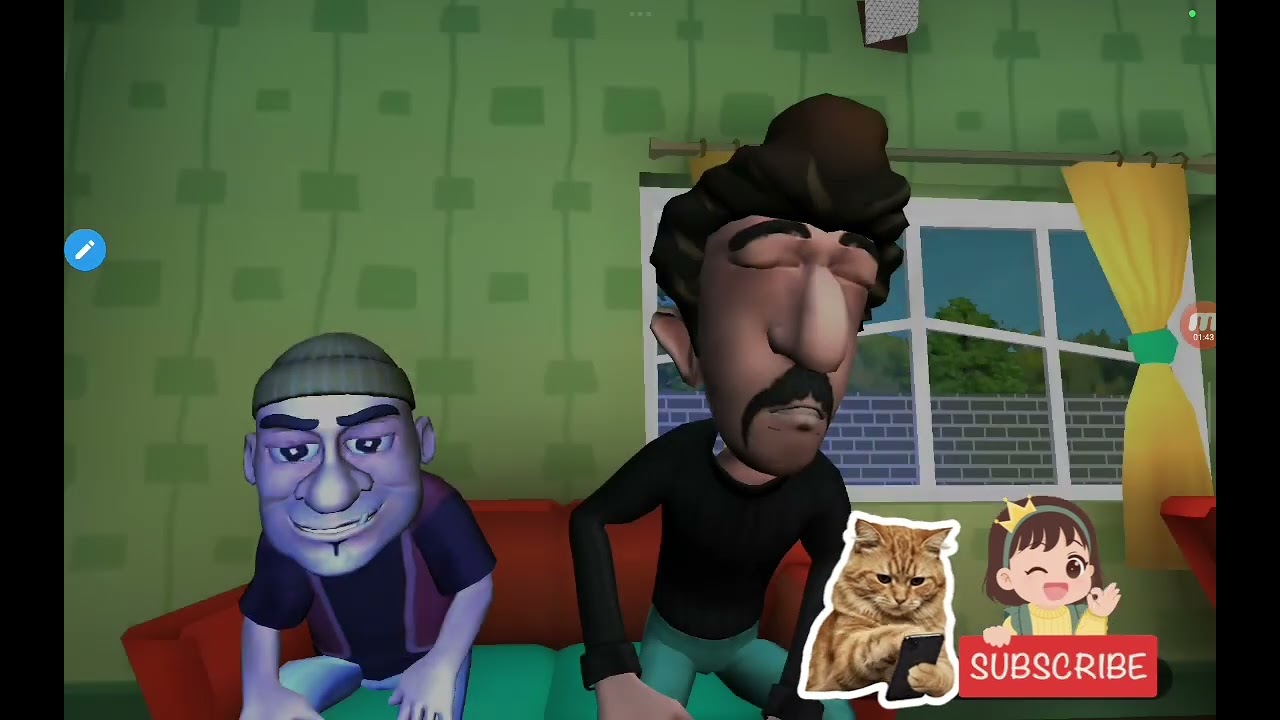 Jogando scary robber com a mamãe #1 