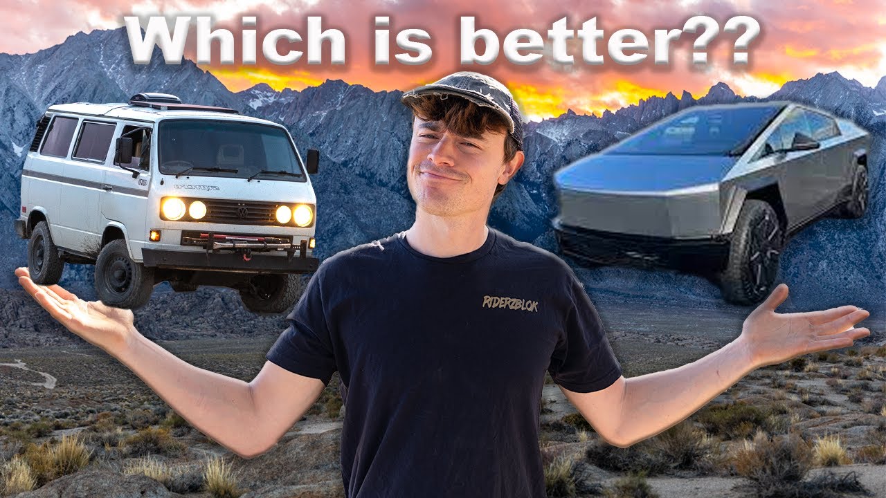 Tesla Cyber Truck V.S 1986 VW Bus - Off Road Test! - Surprising Result!!!