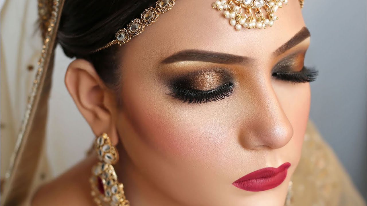 Barat Makeup tutorial | Halo Eyes | Farah’s beauty salon