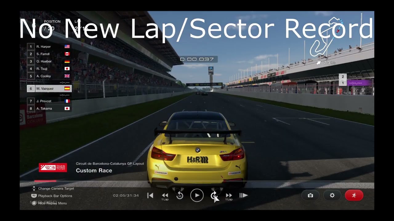 Gran Turismo Sport/Gran Turismo 7 Lap Sector Sound Effects (UPDATED)