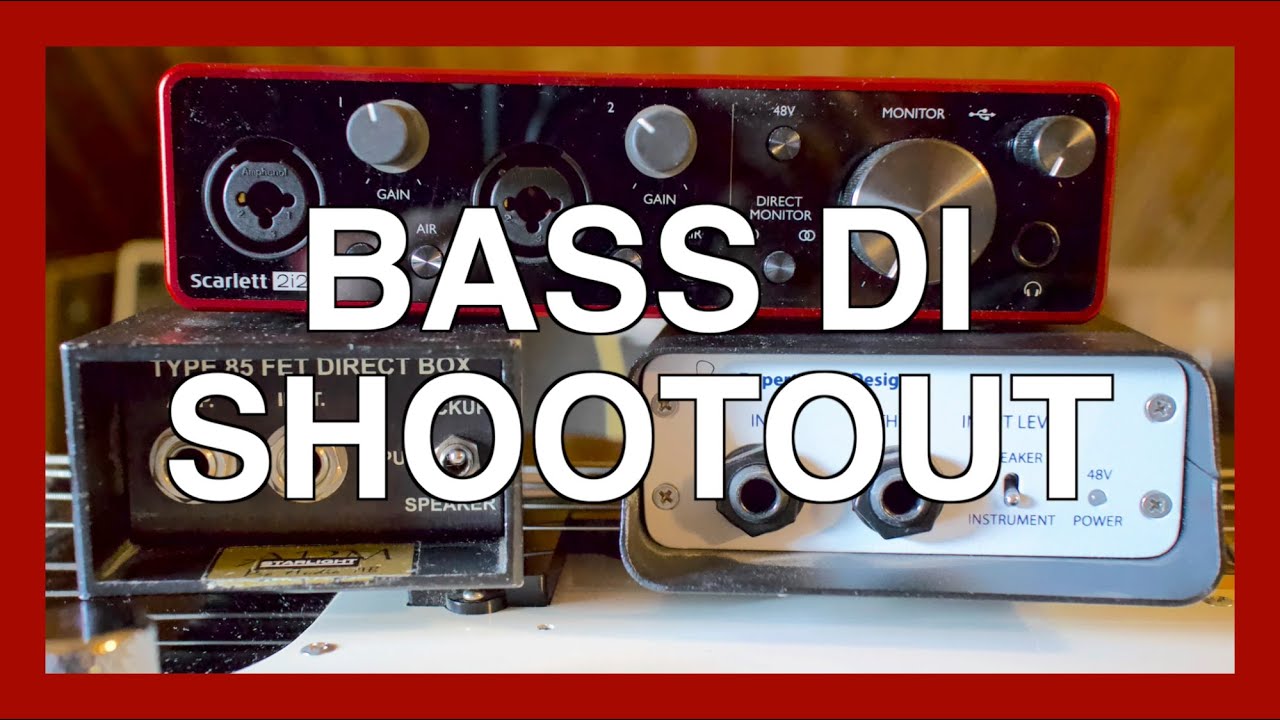 BASS DI SHOOTOUT - NEVE vs COUNTRYMAN vs FOCUSRITE