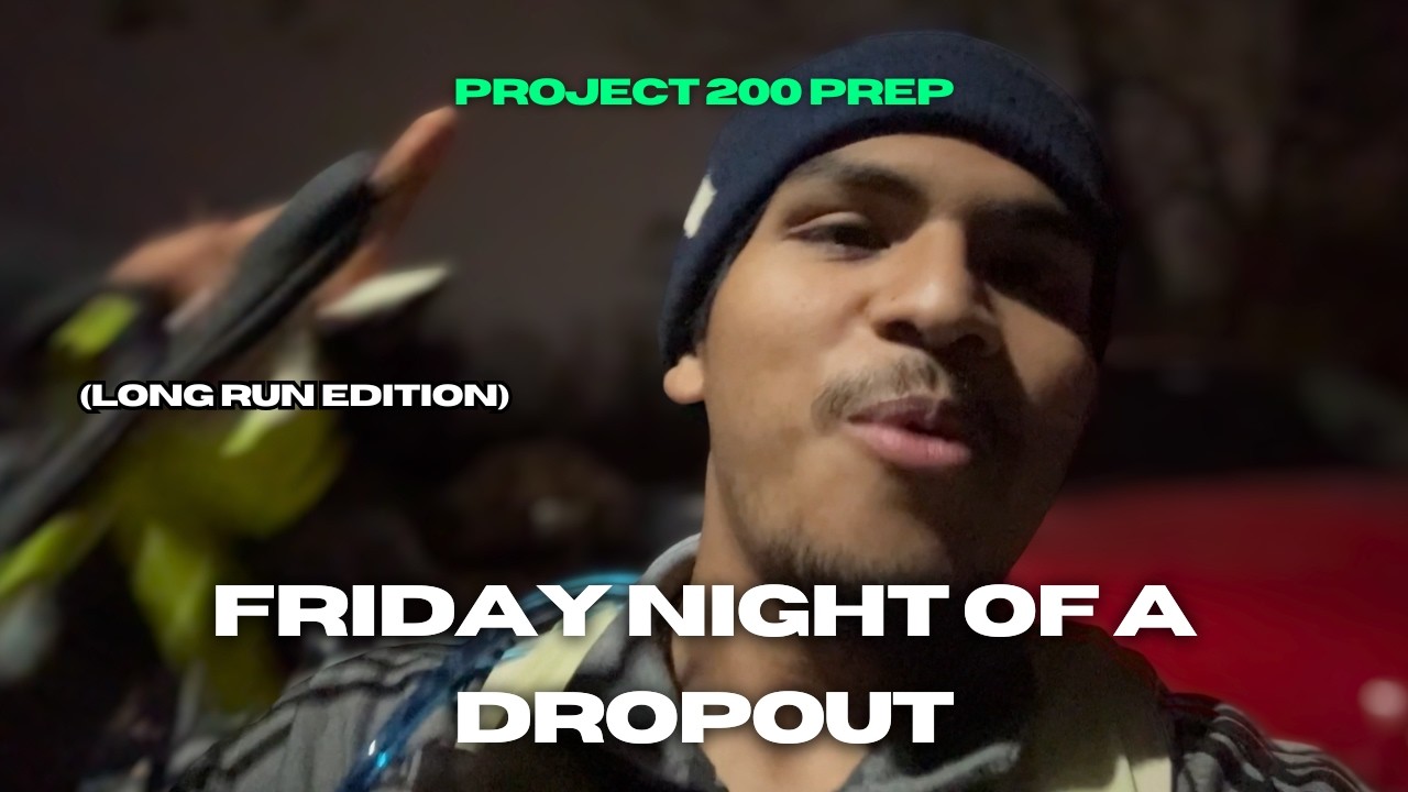 I DROPPED OUT OF UNIVERSITY - A Friday Night Long Run | PROJECT 200 PREP