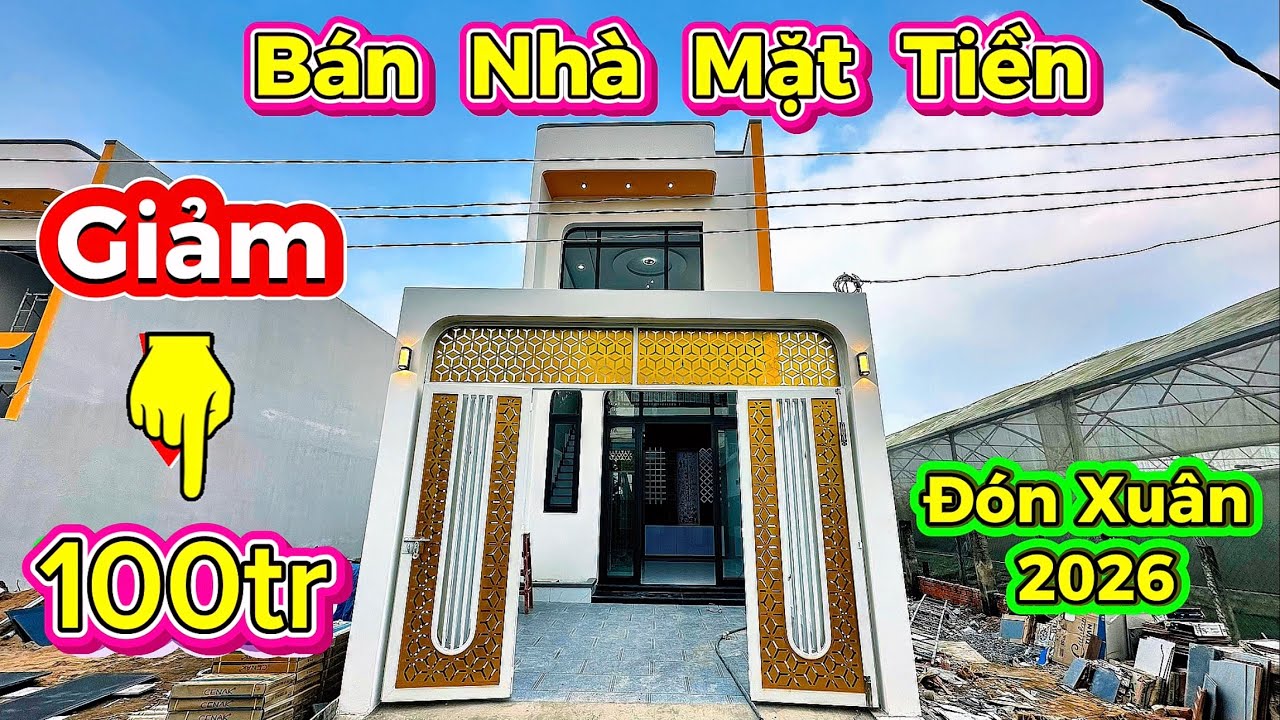 🔴 464 . Bán Nhà Mặt Tiền Giảm Mạnh 100tr Bán Nhanh / #baonhadatcangiuoc