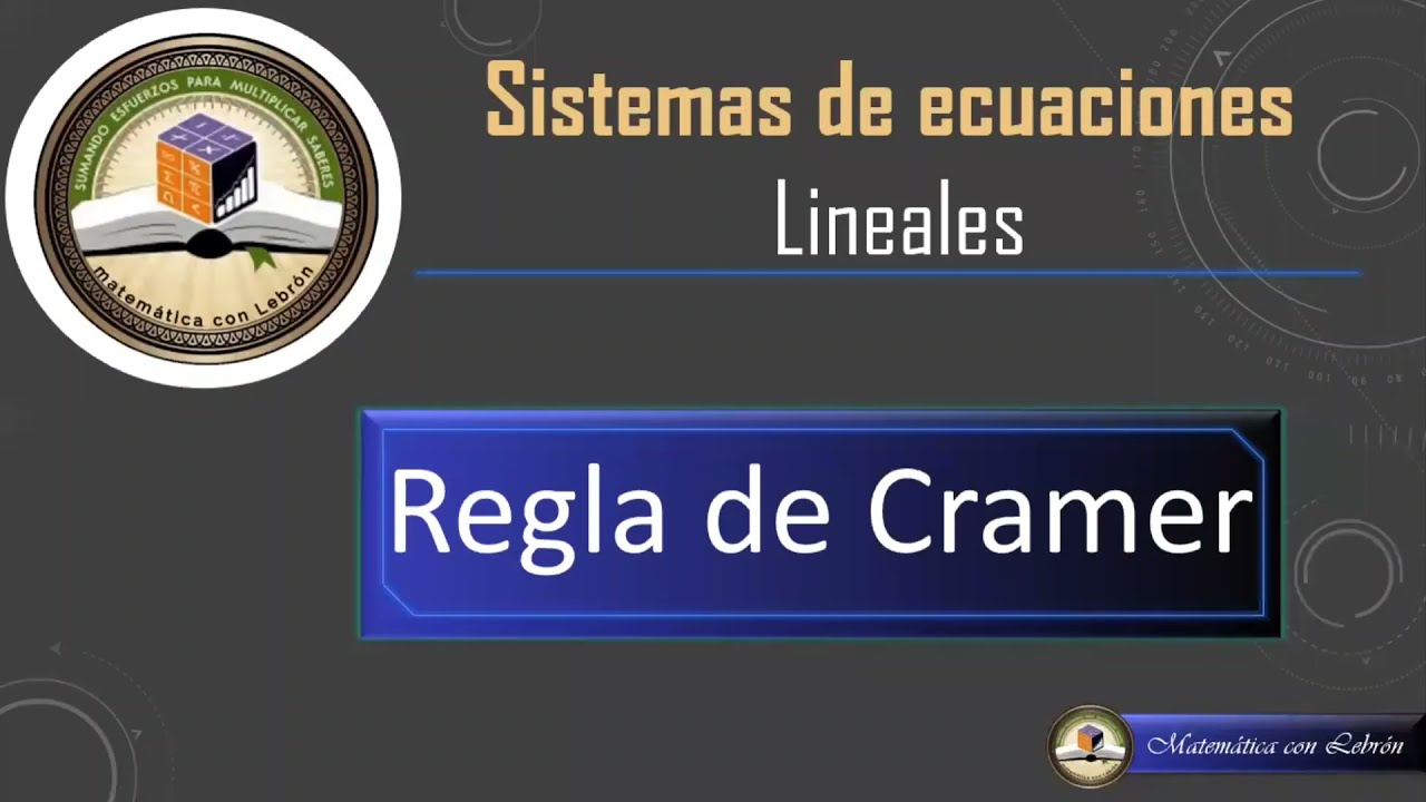 2.5_Regla de Cramer