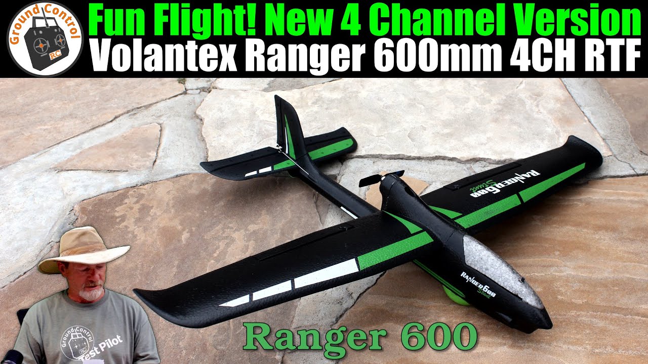 Fun Flight! New 4 Channel Version | Volantex Ranger 600 4CH Gyro Beginner Plane RTF