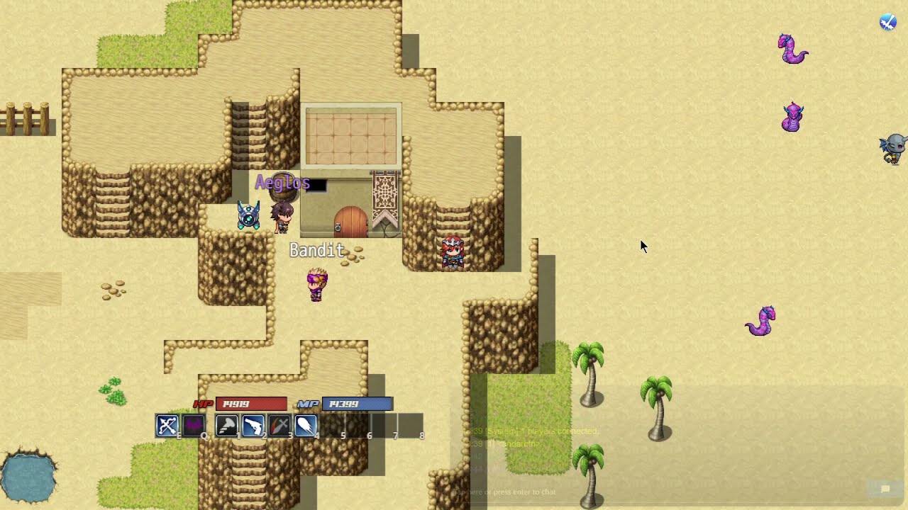 EtheRPG.Online - 1min footage in Tasia Desert