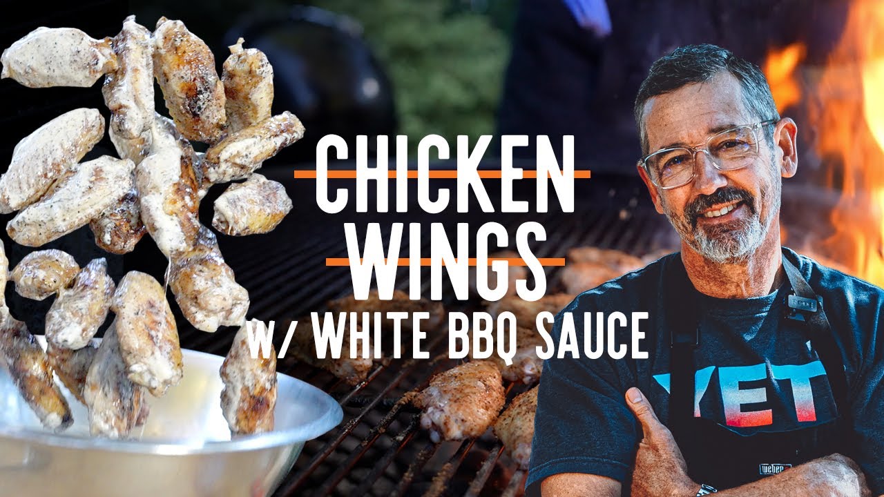 Grilled to Perfection: Char-Grilled Wings, Finished with Creamy White BBQ Sauce I Tuffy Stone