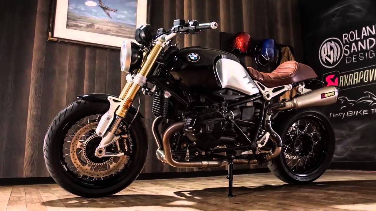 BMW RnineT with an Akrapovič exhaust system