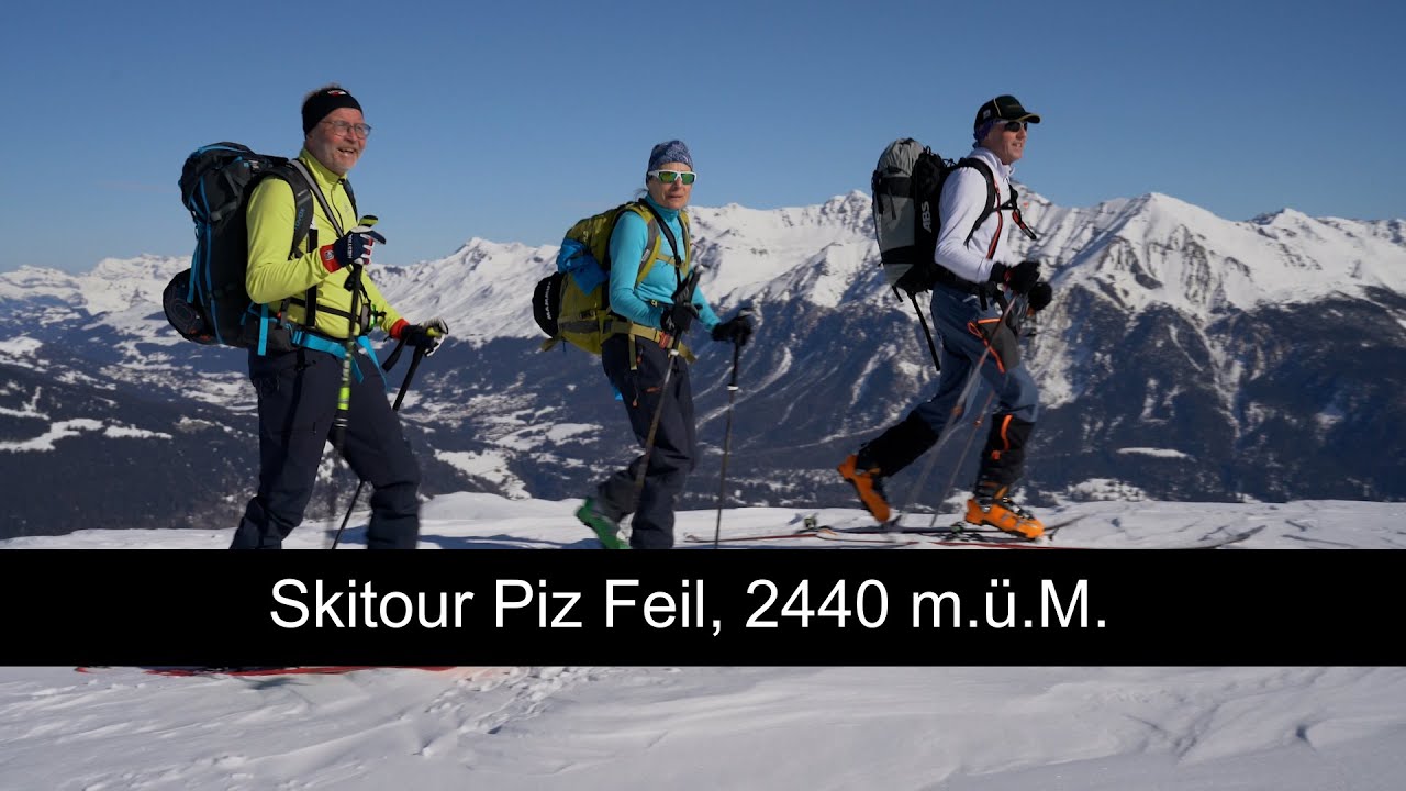 Ein weiterer Tag im Skitouren Paradies: Piz Feil, 2440 m.ü.M.