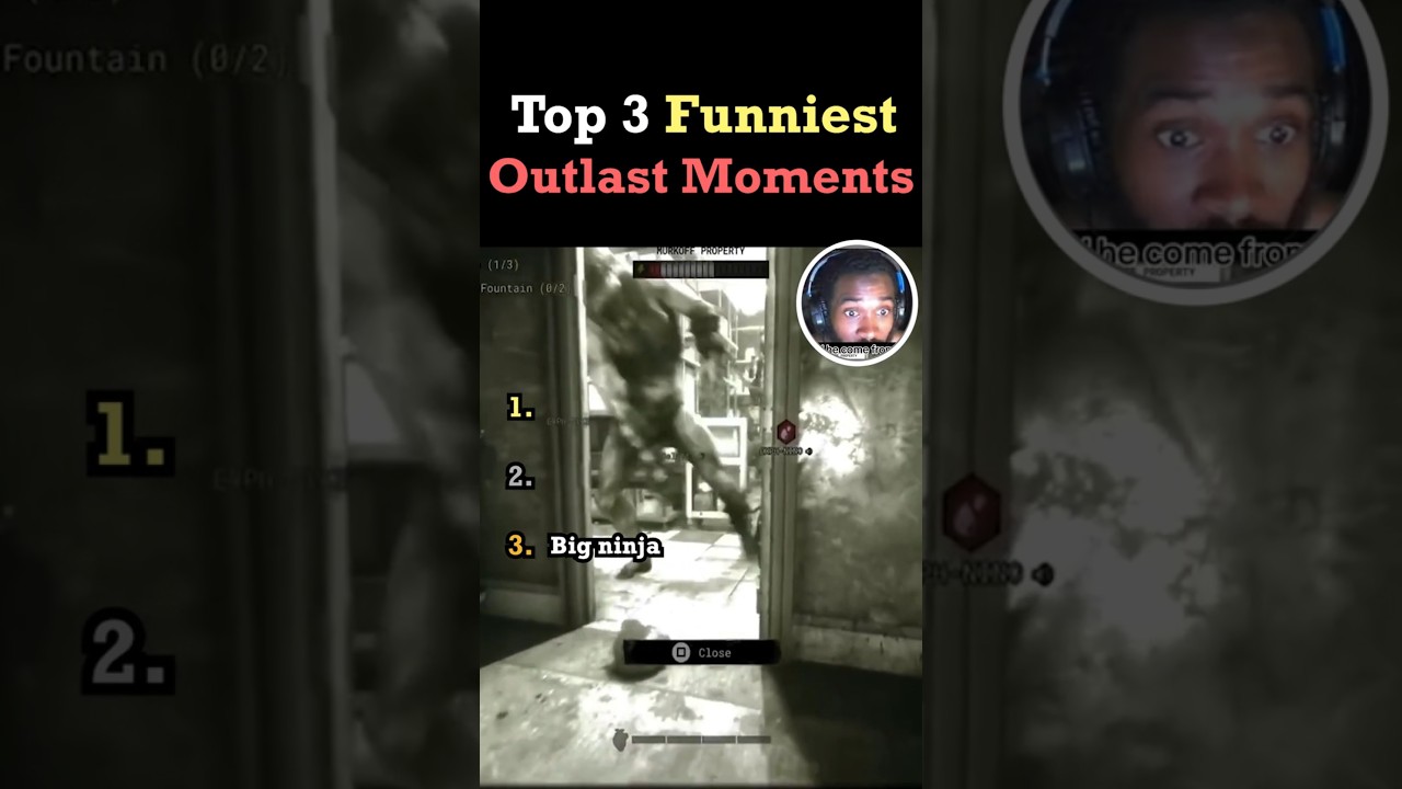 Top 3 Funniest Outlast Game Moments 💀😂 #shorts