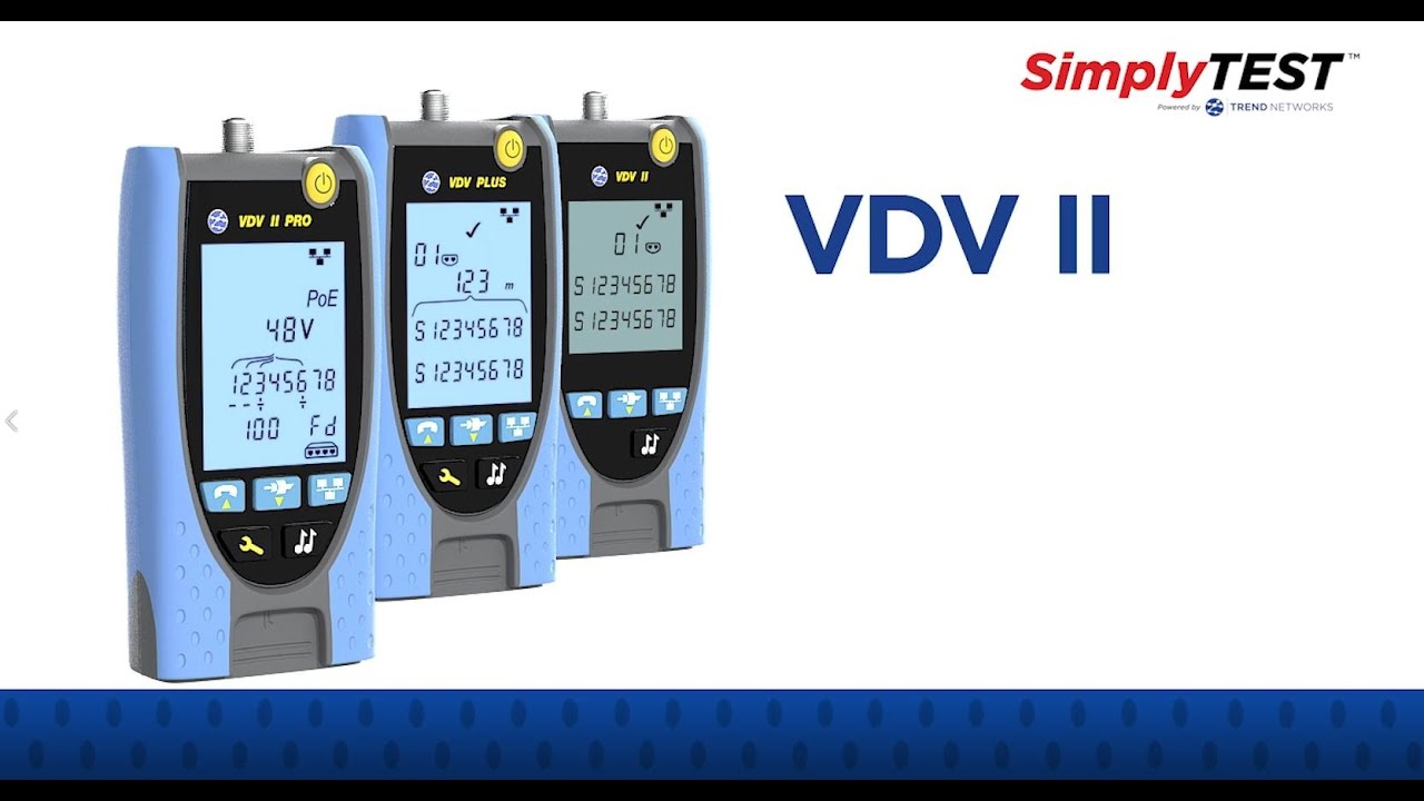 SimplyTEST VDV II Cable Verifiers