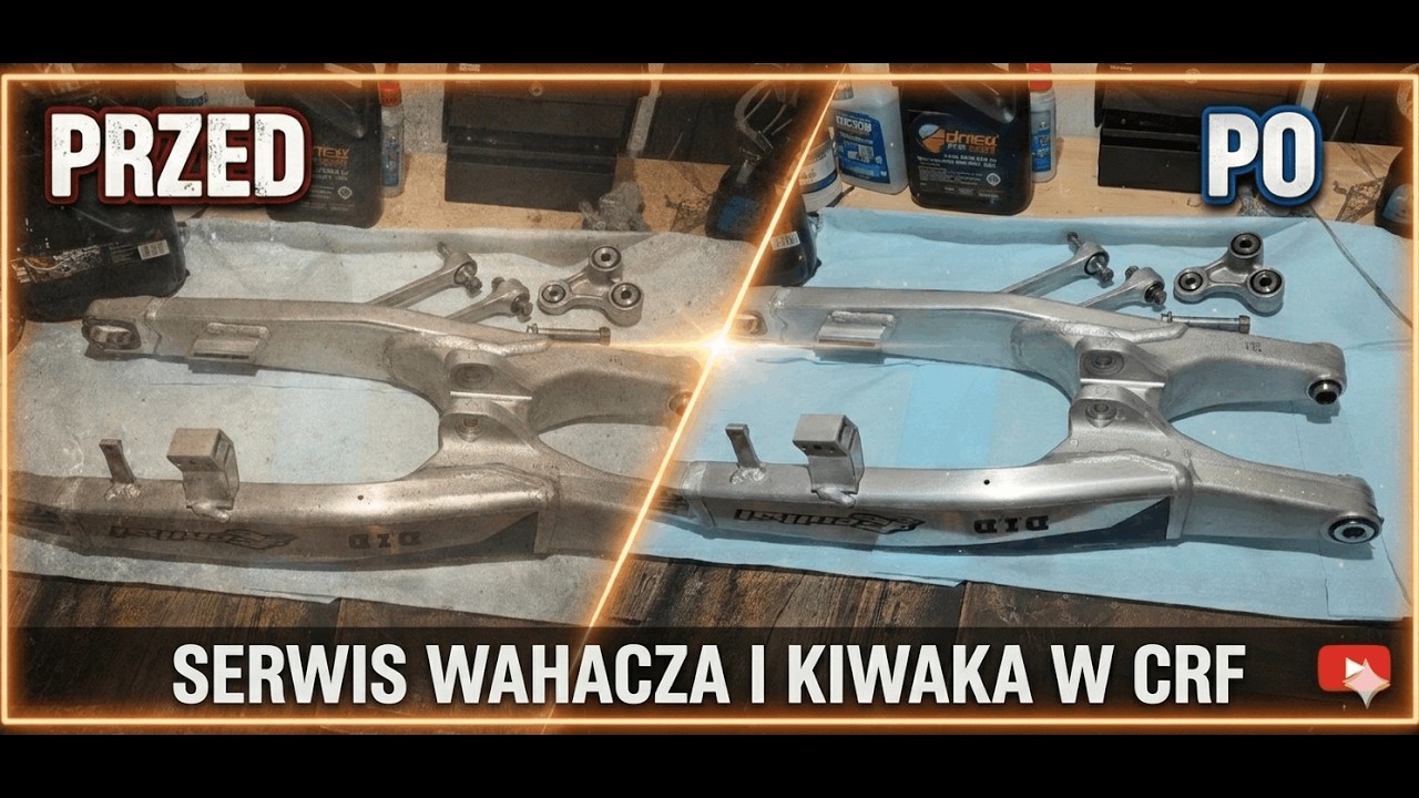 Serwis łożysk wahacza i kiwaczki w CRF.