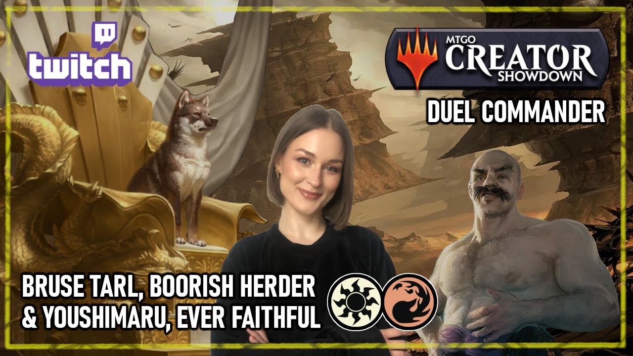 MTGO Creator Showdown 5K DUEL COMMANDER ft Yoshimaru, Ever Faithful/Bruse Tarl, Boorish Herder