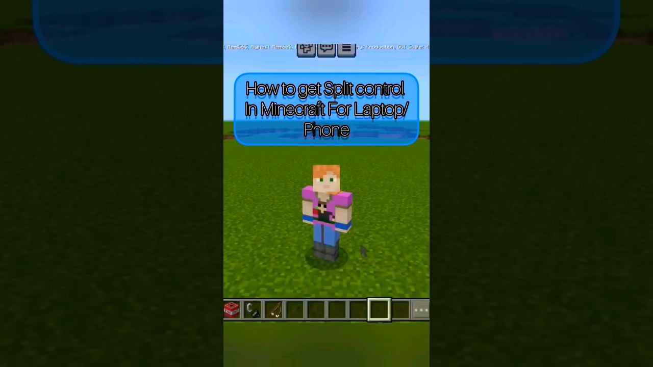 How to Get Split Control (Plus icon) In Minecraft Bedrock #splitcontrol #minecraft #tipsandtricks